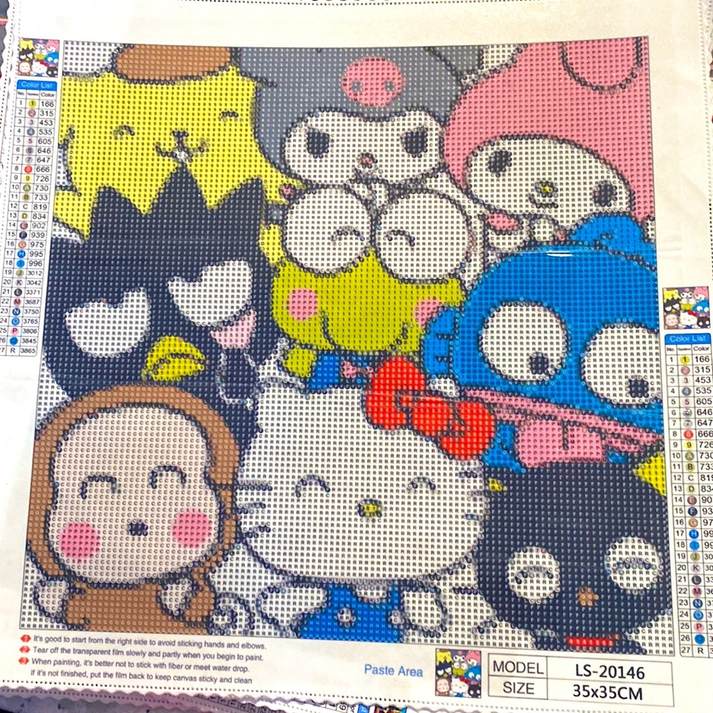 Hello Kitty & Friends DIY 5D Full Round Drill Diamond Painting